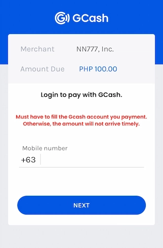 Step 4: Enter your correct GCash phone number.